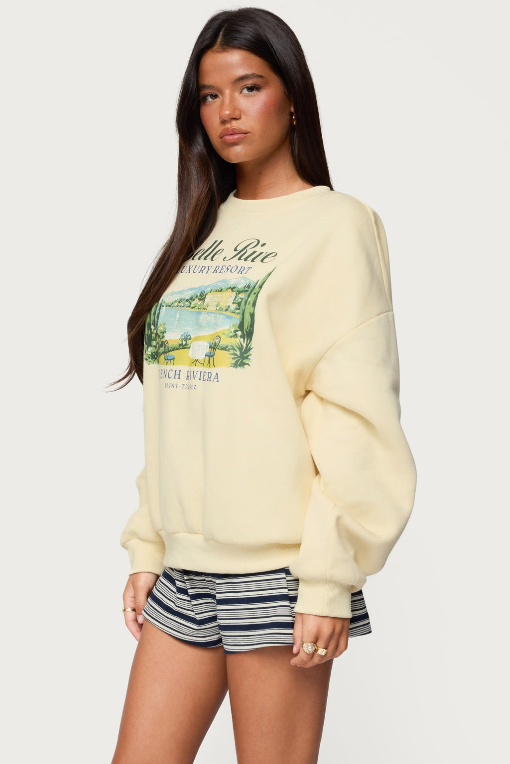 French Riviera Oversized Sweatshirt