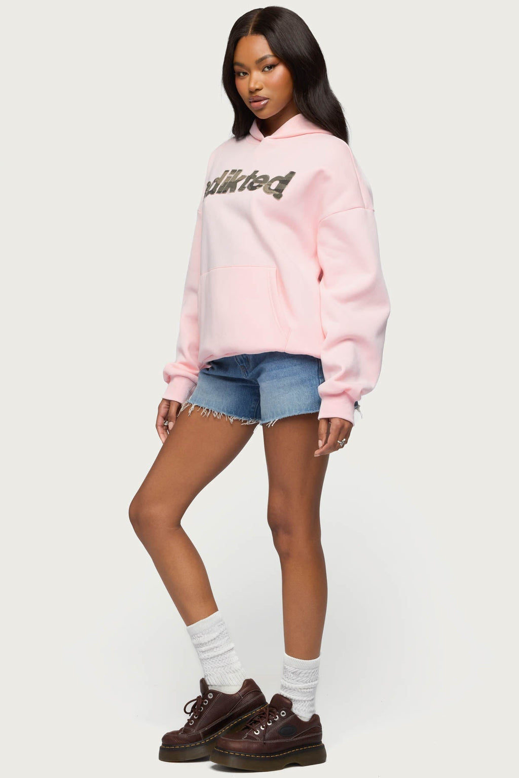 Camo Cutie Edikted Oversized Hoodie