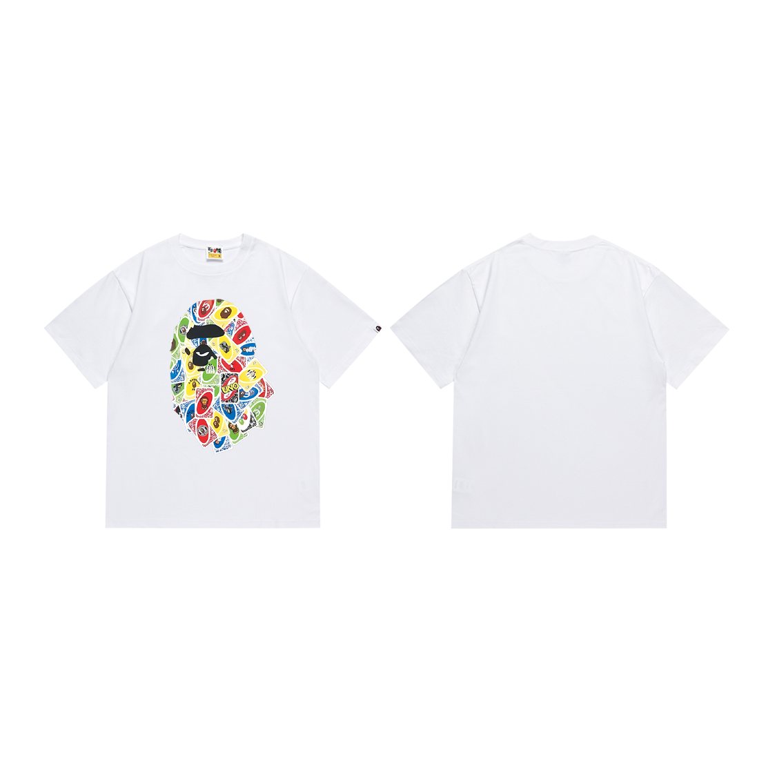 BAPE Ape-Head Playing Card Graphic Short-Sleeve T-Shirt