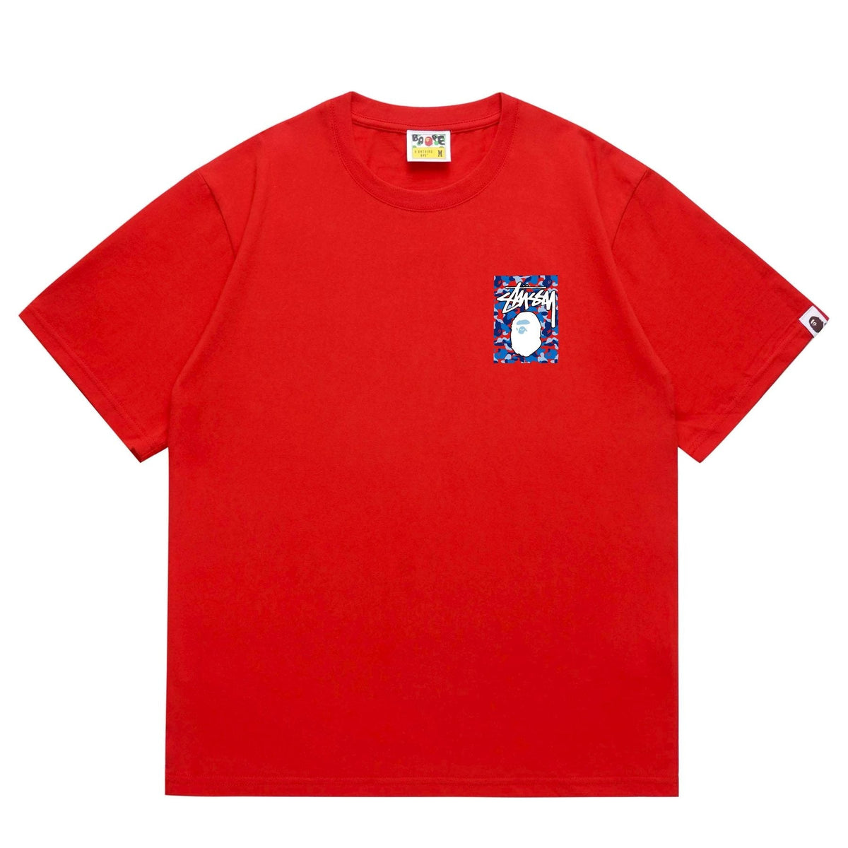 BAPE Blue Camo Ape Graphic T-Shirt