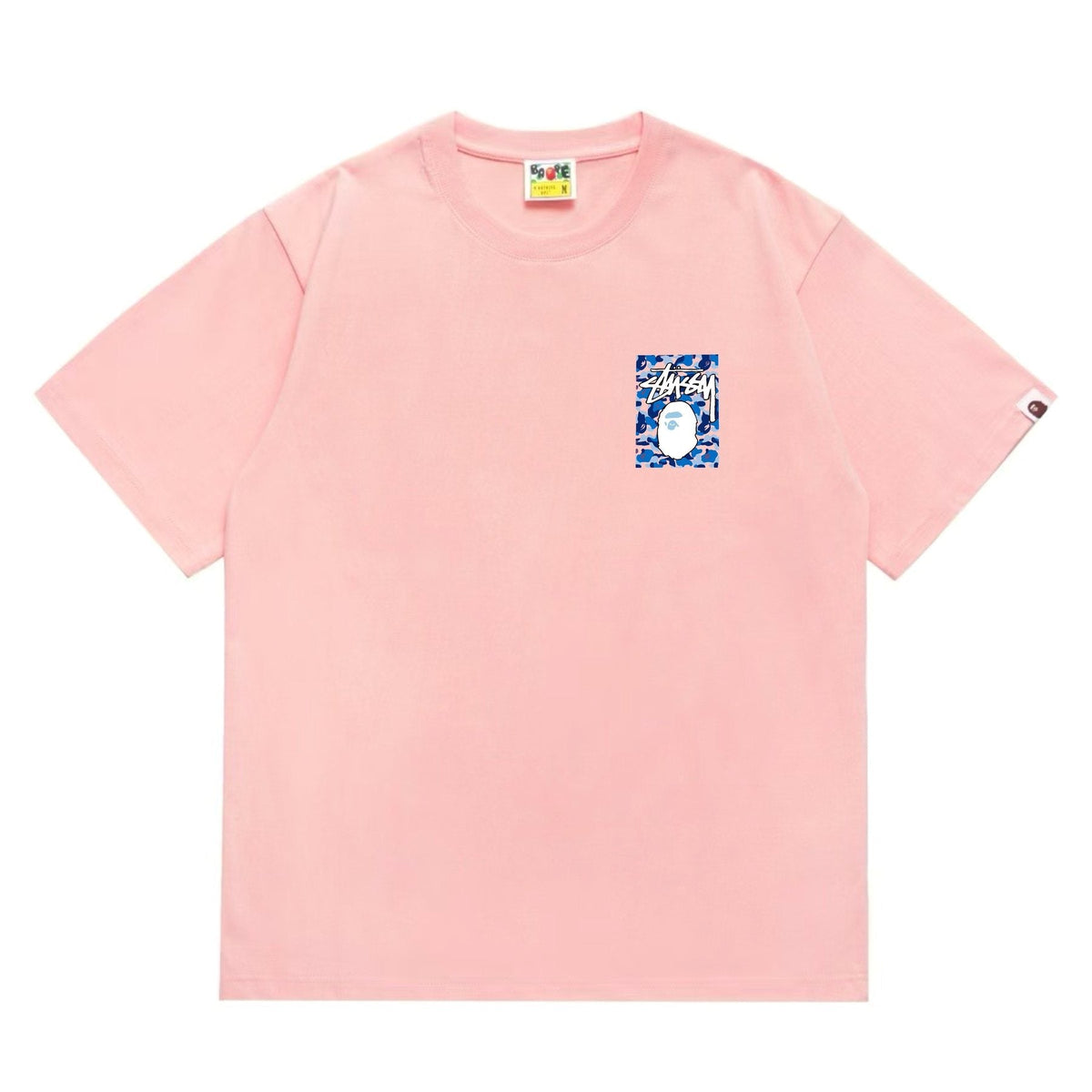 BAPE Blue Camo Ape Graphic T-Shirt