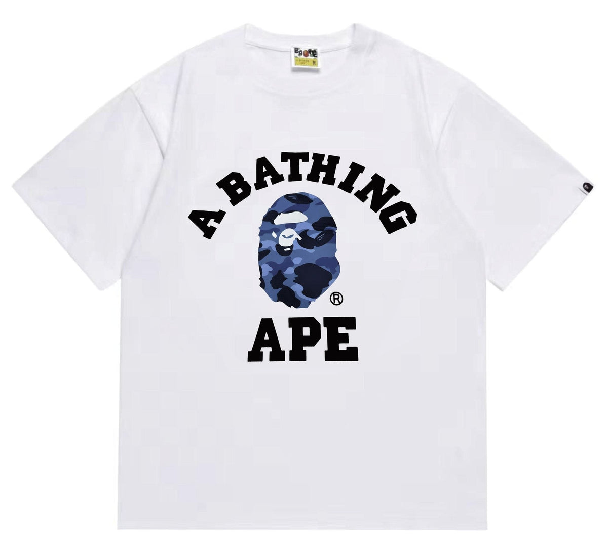 BAPE Blue Camo Ape Head Graphic T-Shirt