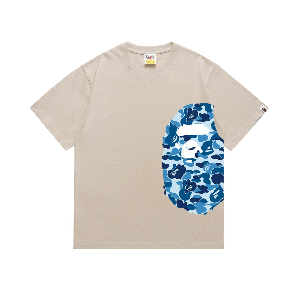 BAPE Blue Camo Ape-Head Graphic T-Shirt