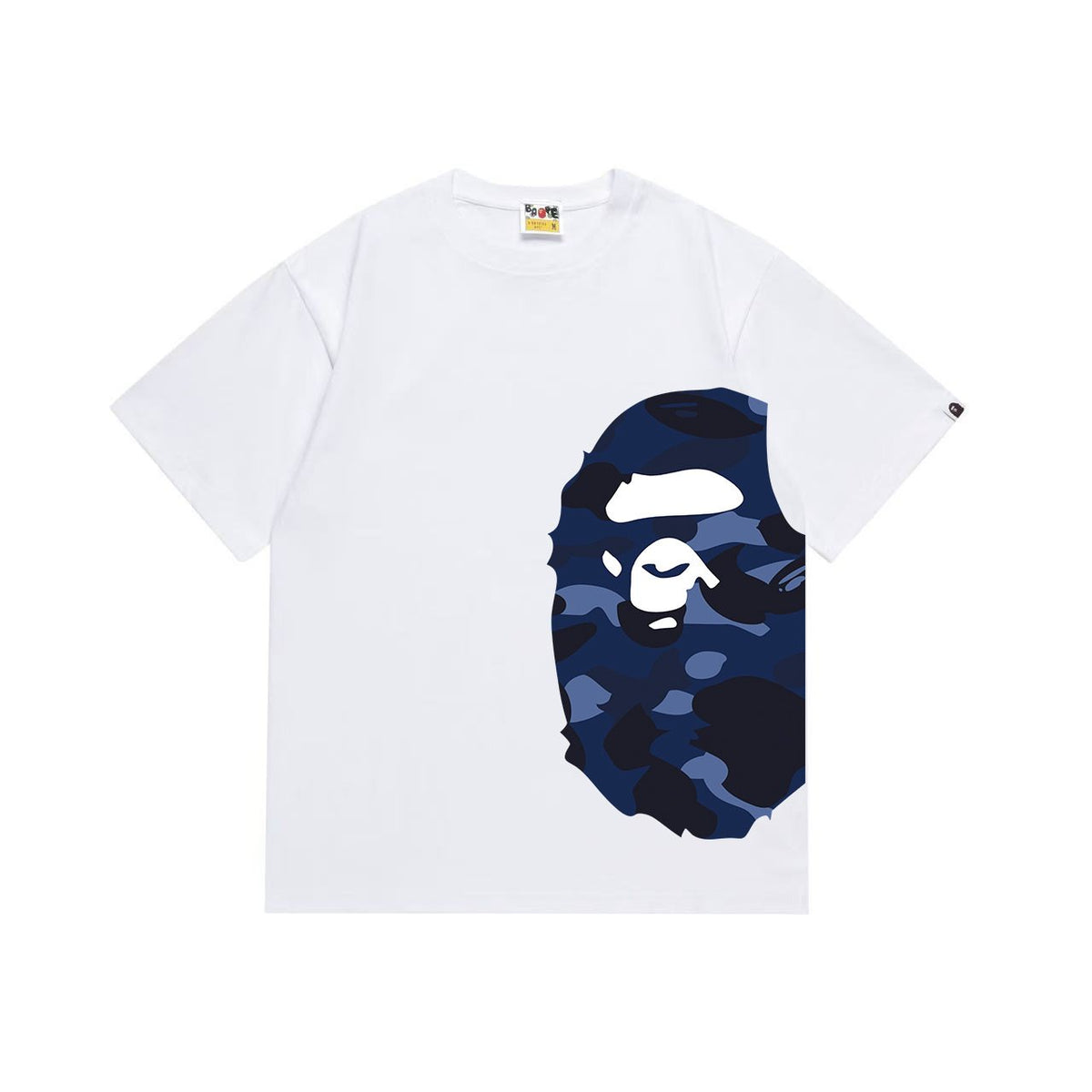 BAPE Blue Camo Ape-Head Graphic T-Shirt