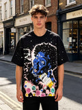 ASAALL Space Astronaut Graphic Short-Sleeve T-Shirt