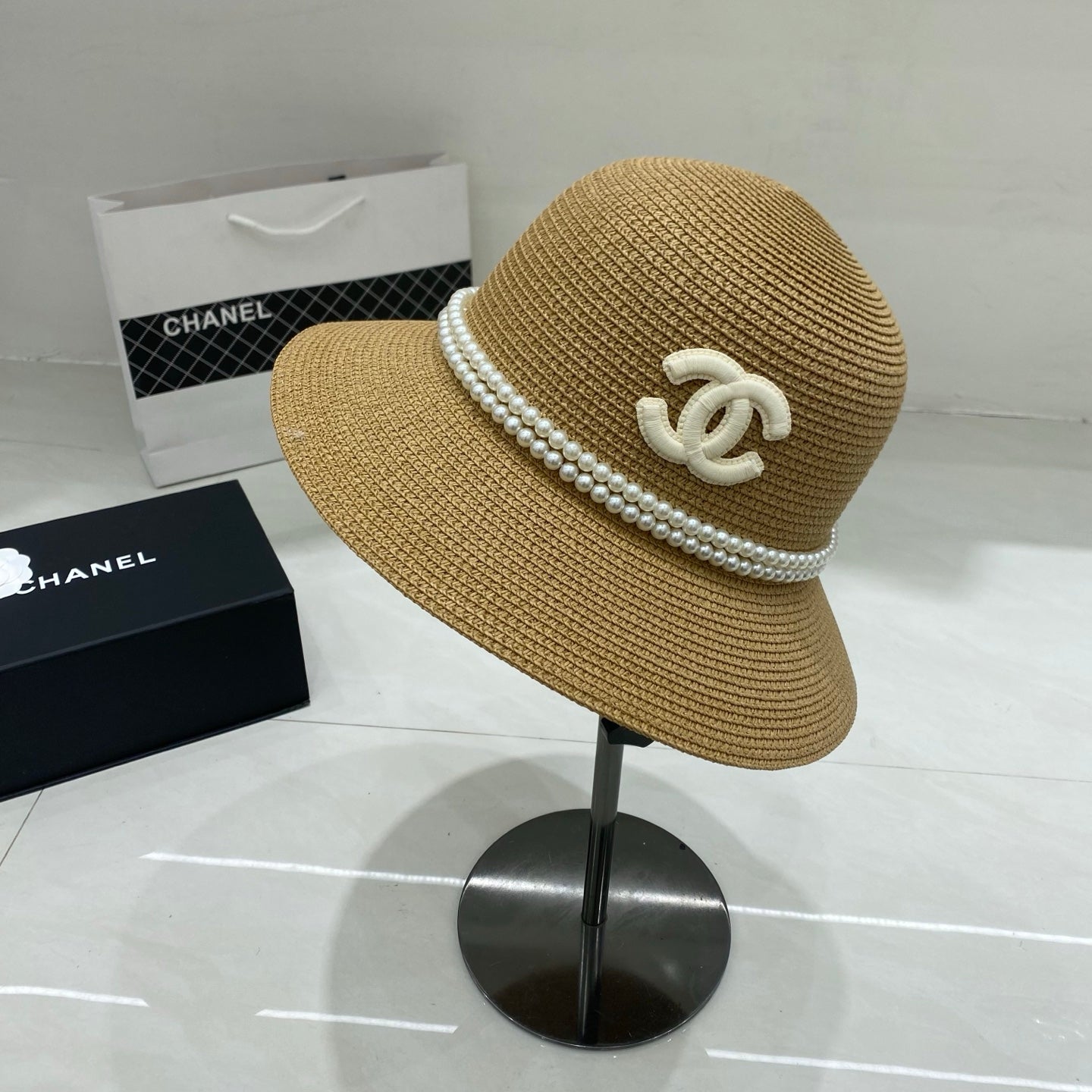 Chanel Straw Hat/Basin Hat