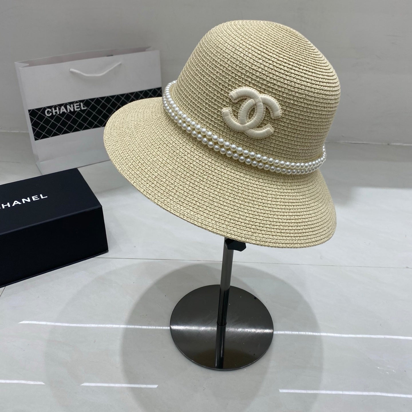 Chanel Straw Hat/Basin Hat